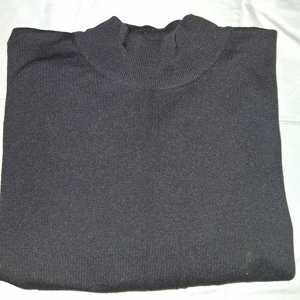 Men's 100% Merino Wool High-Neck Sweater
